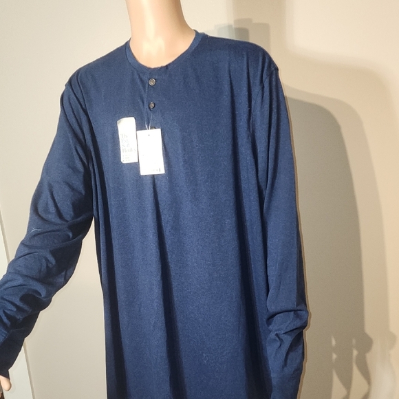 Croft & Barrow Blue Long Sleeve Tee Soft Cotton - Picture 4 of 8